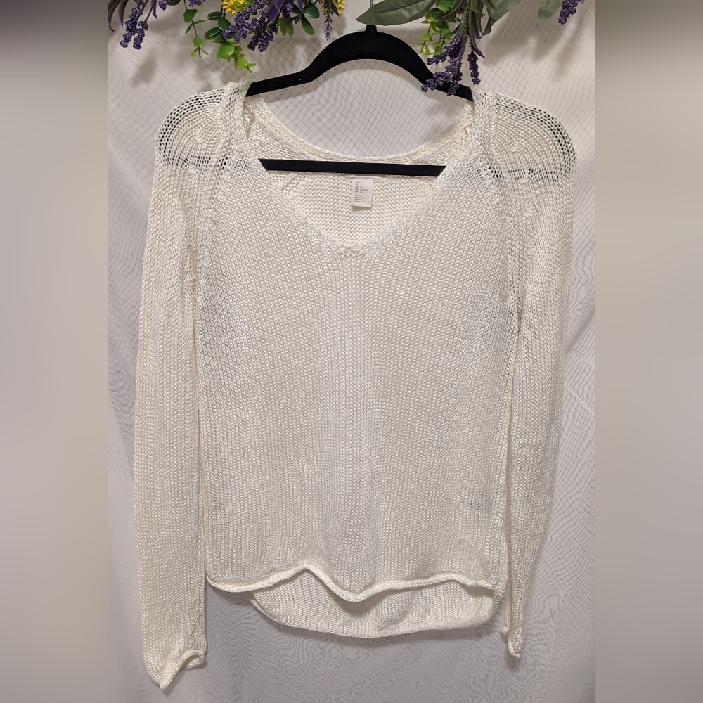 H&M Basic Knit Cream Sweater